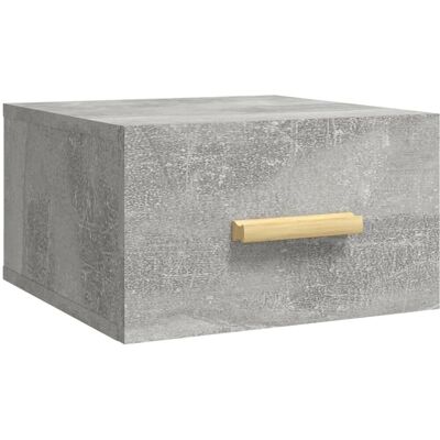 vidaXL Wandmontiertes Nachttisch Grau Beton - Nachttisch vidaXL Wandmontiertes Nachttisch Grau Beton - Nachttisch