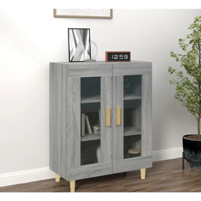MAISONCHIC Modello 69,5x34x90 cm Credenza Grigia Sonoma MAISONCHIC Modello 69,5x34x90 cm Credenza Grigia Sonoma