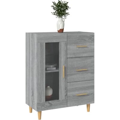 vidaXL Grau Sonoma Sideboard - Sideboard vidaXL Grau Sonoma Sideboard - Sideboard