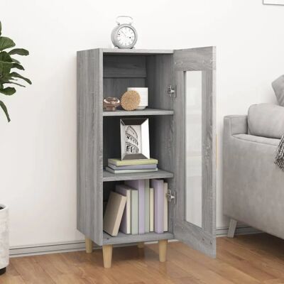 vidaXL Graues Sonoma Sideboard - 34,5x34x90 cm Mehrfarben vidaXL Graues Sonoma Sideboard - 34,5x34x90 cm Mehrfarben