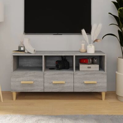 vidaXL Sonoma Grau TV-Schrank - Moderner Medienschrank vidaXL Sonoma Grau TV-Schrank - Moderner Medienschrank