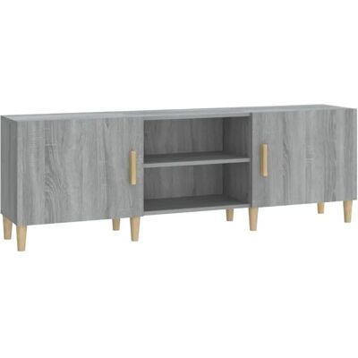 vidaXL Graue Sonoma TV-Schrank aus Sperrholz - 150x30x50 cm vidaXL Graue Sonoma TV-Schrank aus Sperrholz - 150x30x50 cm