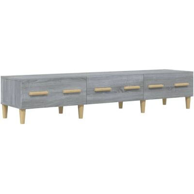 Meuble TV gris Sonoma vidaXL - Bois reconstitué - Solution de rangement moderne - Publicité Meuble TV gris Sonoma vidaXL - Bois reconstitué - Solution de rangement moderne - Publicité