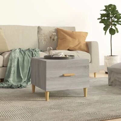 vidaXL Graues Sonoma 50x50x40 cm Spanplatte Couchtisch vidaXL Graues Sonoma 50x50x40 cm Spanplatte Couchtisch