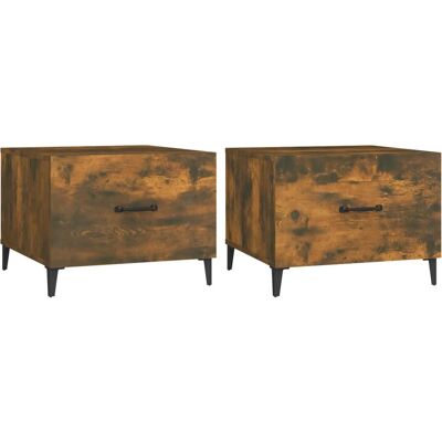 vidaXL 817538 Füstös tölgy Kaffeetisch - Beistelltisch vidaXL 817538 Füstös tölgy Kaffeetisch - Beistelltisch
