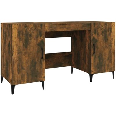 vidaXL Schreibtisch Räucher Eiche Holz - Tisch vidaXL Schreibtisch Räucher Eiche Holz - Tisch