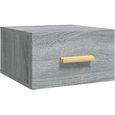 vidaXL 817575 Wandmontierter Nachttisch Grey Sonoma - Nachttisch vidaXL 817575 Wandmontierter Nachttisch Grey Sonoma - Nachttisch