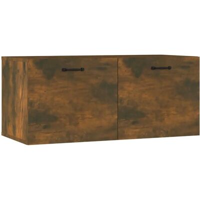vidaXL Wandregal Räuchereiche 80x36,5x35 cm - Wandablage vidaXL Wandregal Räuchereiche 80x36,5x35 cm - Wandablage
