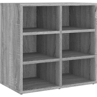 vidaXL Sonoma Grau Schuhschrank - 6 Fächer vidaXL Sonoma Grau Schuhschrank - 6 Fächer