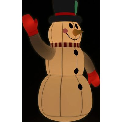 Bonhomme de neige gonflable avec LED - Décoration de Noël 120 cm vidaXL - Publicité Bonhomme de neige gonflable avec LED - Décoration de Noël 120 cm vidaXL - Publicité