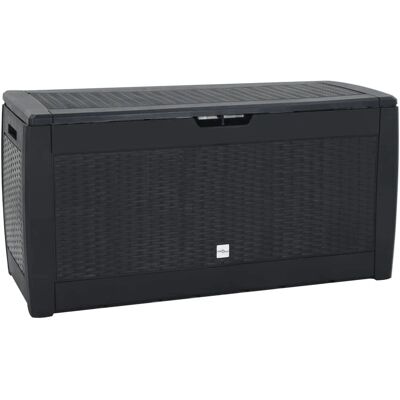 vidaXL Gartenschrank - 119x48x60 cm - Anthrazit - Gartenschrank vidaXL Gartenschrank - 119x48x60 cm - Anthrazit - Gartenschrank