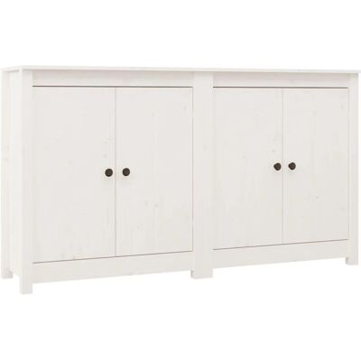 vidaXL 2x Aparadores de madera de pino maciza - Aparador vidaXL 2x Aparadores de madera de pino maciza - Aparador