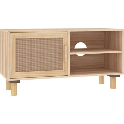 vidaXL TV Schrank - Natürliches Rattan - 80x30x40 cm - Fernsehmöbel vidaXL TV Schrank - Natürliches Rattan - 80x30x40 cm - Fernsehmöbel