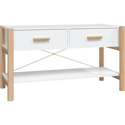 Meuble TV blanc vidaXL - 82x38x45cm - Type de TV - Publicité Meuble TV blanc vidaXL - 82x38x45cm - Type de TV - Publicité