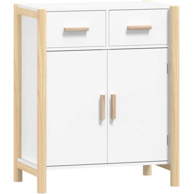 Buffet Blanc vidaXL - Rangement - Table d'appoint - Pour salon - Publicité Buffet Blanc vidaXL - Rangement - Table d'appoint - Pour salon - Publicité