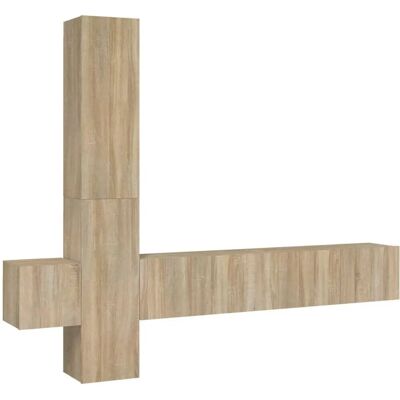 vidaXL 3114248 Sonoma Eiche TV-Möbelset - TV-Schrank vidaXL 3114248 Sonoma Eiche TV-Möbelset - TV-Schrank