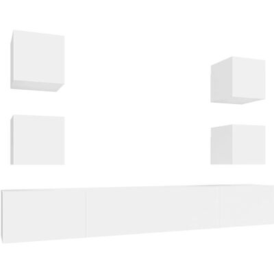 vidaXL 3114262 Weiß Engineered Holz TV-Schrank - TV Schrank vidaXL 3114262 Weiß Engineered Holz TV-Schrank - TV Schrank