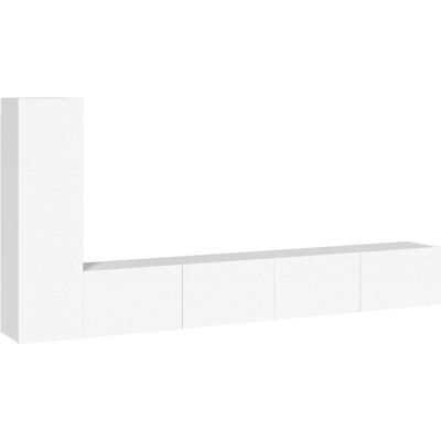 vidaXL 3114318 Weiß TV Möbelset aus Sperrholz - TV Möbel vidaXL 3114318 Weiß TV Möbelset aus Sperrholz - TV Möbel