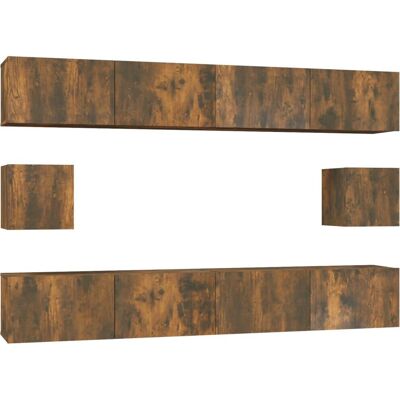vidaXL 3114371 Rauch Eiche TV Schrank - TV Schrank vidaXL 3114371 Rauch Eiche TV Schrank - TV Schrank