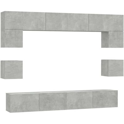 vidaXL 3114417 TV-Schrank - Beton-Grau - Fernsehmöbel vidaXL 3114417 TV-Schrank - Beton-Grau - Fernsehmöbel