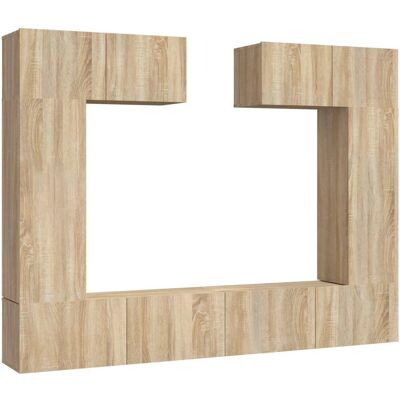 vidaXL Muebles de TV Roble Sonoma Moderno - Mueble de TV vidaXL Muebles de TV Roble Sonoma Moderno - Mueble de TV