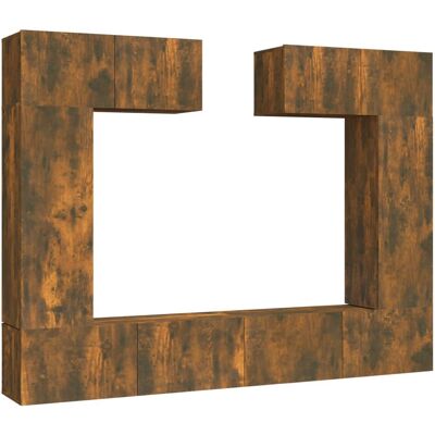 vidaXL 3114467 Rauch Eiche Wandmontiertes TV-Sideboard - TV cabinet vidaXL 3114467 Rauch Eiche Wandmontiertes TV-Sideboard - TV cabinet