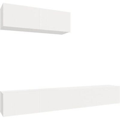 vidaXL TV-Schrankset Weiß - Fernsehmöbel vidaXL TV-Schrankset Weiß - Fernsehmöbel