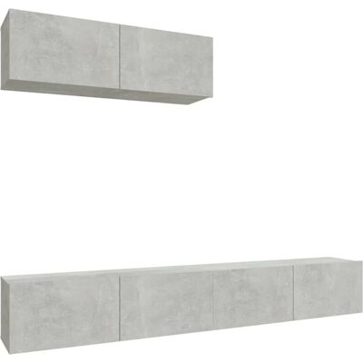 vidaXL 3114481 Betonggrau 3-teiliges TV-Möbelset vidaXL 3114481 Betonggrau 3-teiliges TV-Möbelset