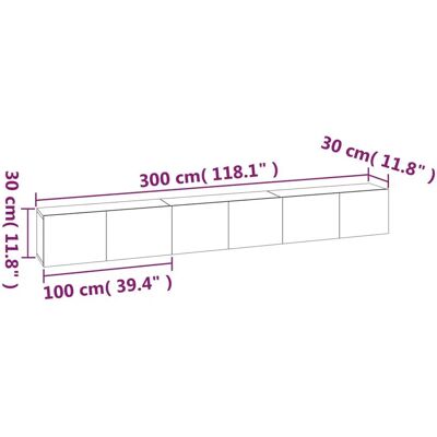 vidaXL Ensemble de meubles TV Gris Sonoma 3 pièces - Meuble TV - Publicité vidaXL Ensemble de meubles TV Gris Sonoma 3 pièces - Meuble TV - Publicité