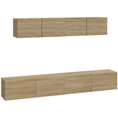 vidaXL 3114528 Mueble de TV Roble Sonoma - Montaje en la pared vidaXL 3114528 Mueble de TV Roble Sonoma - Montaje en la pared