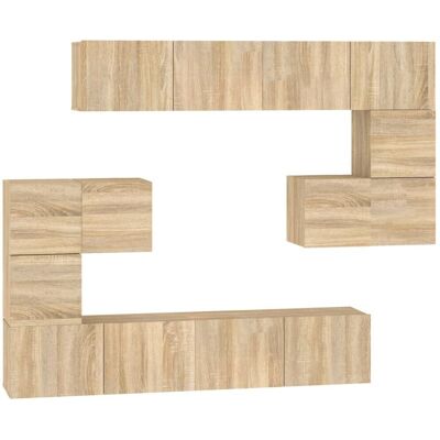 vidaXL Mueble de pared Sonoma Oak - Mueble TV vidaXL Mueble de pared Sonoma Oak - Mueble TV