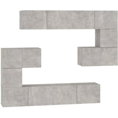 vidaXL TV-Schrank - Wandmontiert, Beton Grau, 60 x 30 x 30 cm - TV Schrank vidaXL TV-Schrank - Wandmontiert, Beton Grau, 60 x 30 x 30 cm - TV Schrank