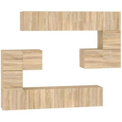 vidaXL Sonoma Eiche Wandmontierter TV-Schrank - Elegantes & Praktisches Möbel vidaXL Sonoma Eiche Wandmontierter TV-Schrank - Elegantes & Praktisches Möbel