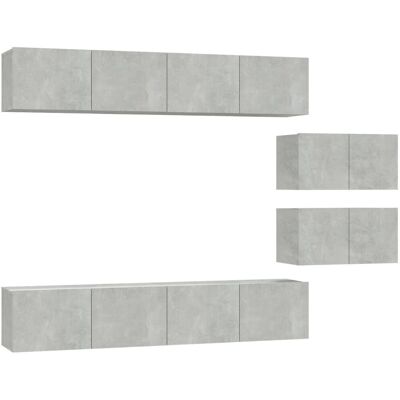 vidaXL 3114601 Beton Grau TV Möbelset - TV Cabinet vidaXL 3114601 Beton Grau TV Möbelset - TV Cabinet