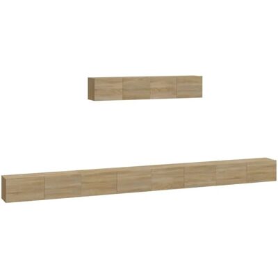 vidaXL TV-Schrank Sonoma Eiche 6-teiliges Set - TV Schrank vidaXL TV-Schrank Sonoma Eiche 6-teiliges Set - TV Schrank