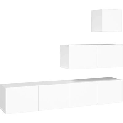 vidaXL TV-Schrank - Moderner & Robuster Stauraum - Weiß vidaXL TV-Schrank - Moderner & Robuster Stauraum - Weiß
