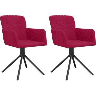 vidaXL Samtvelours Drehstühle - Küche & Esszimmer vidaXL Samtvelours Drehstühle - Küche & Esszimmer