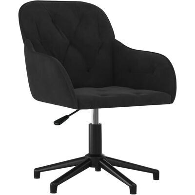 Silla de oficina VidaXL - Giratoria de terciopelo ajustable y moderna Silla de oficina VidaXL - Giratoria de terciopelo ajustable y moderna