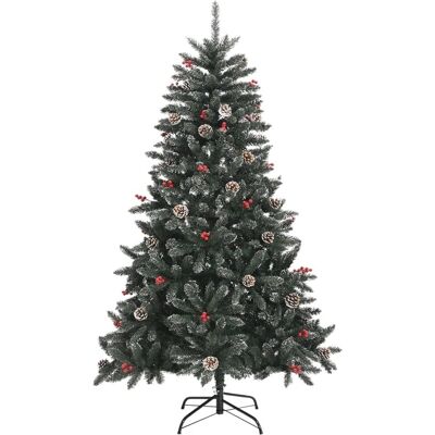 vidaXL Kunstigt juletræ med stativ Grøn 120 cm PVC vidaXL Kunstigt juletræ med stativ Grøn 120 cm PVC