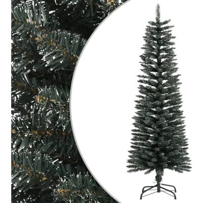 vidaXL Künstlicher Schlanker Weihnachtsbaum mit Ständer Grün - Weihnachtsbaum vidaXL Künstlicher Schlanker Weihnachtsbaum mit Ständer Grün - Weihnachtsbaum