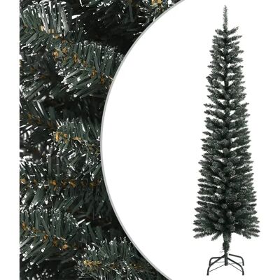 vidaXL 210 cm Grüner Schlanker Künstlicher Weihnachtsbaum mit Ständer vidaXL 210 cm Grüner Schlanker Künstlicher Weihnachtsbaum mit Ständer