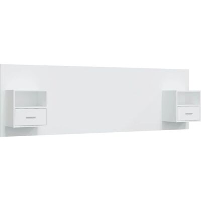 vidaXL Hoofdbord/Voetbord Wit - Model 4876 - Wandmontuur Klassiek Design vidaXL Hoofdbord/Voetbord Wit - Model 4876 - Wandmontuur Klassiek Design