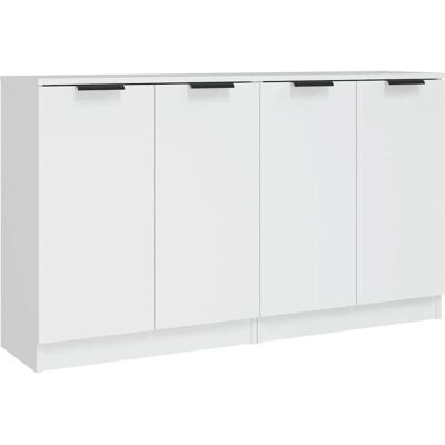 vidaXL Witte 2x Sideboards Opbergkast - Woonkamermeubels vidaXL Witte 2x Sideboards Opbergkast - Woonkamermeubels