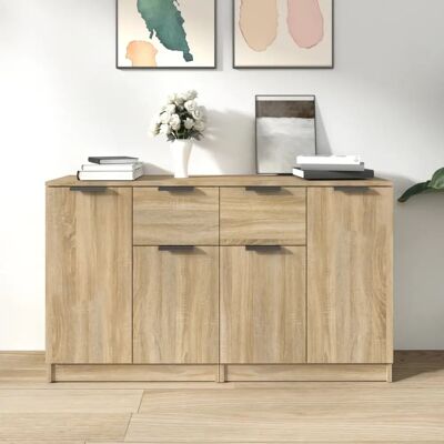 Maisonchic 60x30x70 cm Sonoma Eiken Dressoir Maisonchic 60x30x70 cm Sonoma Eiken Dressoir