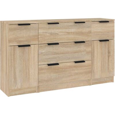 vidaXL 3115822 Sonoma Eiche Sideboard - Wohnzimmermöbel vidaXL 3115822 Sonoma Eiche Sideboard - Wohnzimmermöbel