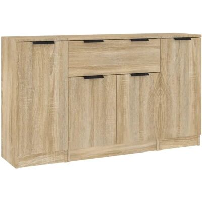 Maisonchic Model - Minimalistische Houten Buffetten - Set van 3 Maisonchic Model - Minimalistische Houten Buffetten - Set van 3
