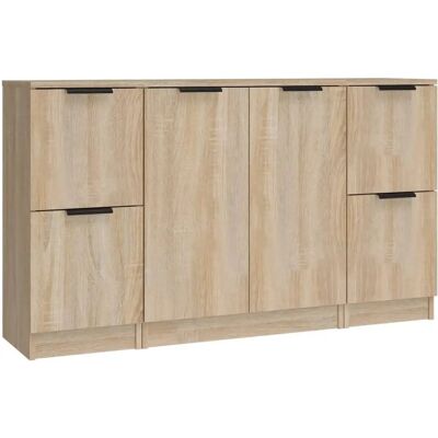 vidaXL 3 Meubles aparadores chêne Sonoma - Sideboards - Publicité vidaXL 3 Meubles aparadores chêne Sonoma - Sideboards - Publicité