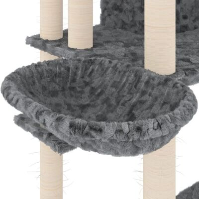 vidaXL Katzenbaum mit Sisal Kratzpfosten 191 cm - dunkelgrau vidaXL Katzenbaum mit Sisal Kratzpfosten 191 cm - dunkelgrau