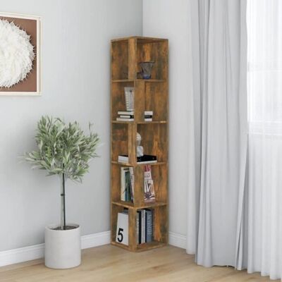 vidaXL Hoekkast Gerookte Eik 33x33x164,5 cm - Hoekkast vidaXL Hoekkast Gerookte Eik 33x33x164,5 cm - Hoekkast