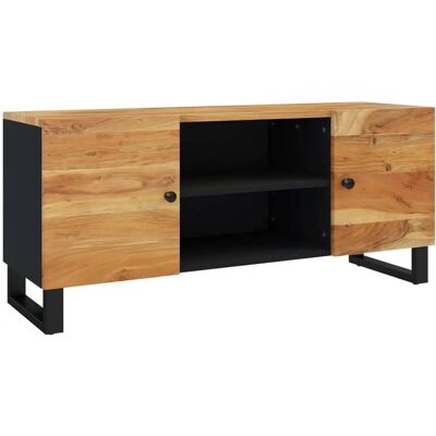 vidaXL TV Cabinet - Solid Acacia Wood Storage Sideboard vidaXL TV Cabinet - Solid Acacia Wood Storage Sideboard